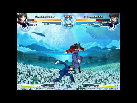 Melty Blood Actress Again shiki ryougi vs tohno shiki