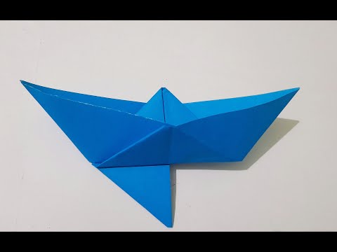 How To Make a  Paper Boat With a Rudder-5 || Easy And Simple Paper Boat || 5 Minutes Easy Craft Idea