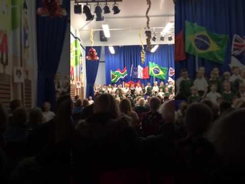 My school singing assembly
