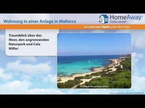 Cala Millor: Traumblick über das Meer, den angrenzenden Naturpark und Cala - FeWo-direkt.de Video