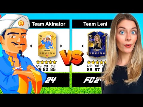 Team AKINATOR vs Team LENI in FC 24! 👀⚽️