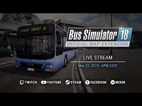 Bus Simulator 18 - Official Map Extension | Release Live Stream thumbnail