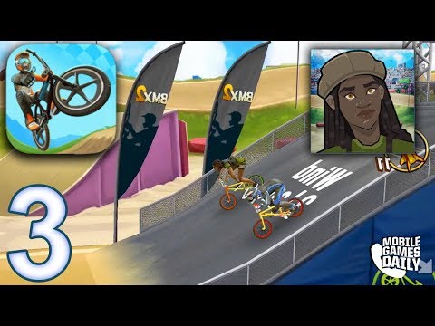 MAD SKILLS BMX 2 Gameplay Walkthrough Part 3 - STADIUM Tracks (iOS Android)