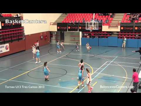 U13F - Preinfantil Fem. ESTUDIANTES vs. LAS ROZAS.- Torneo Tres Cantos 2013
