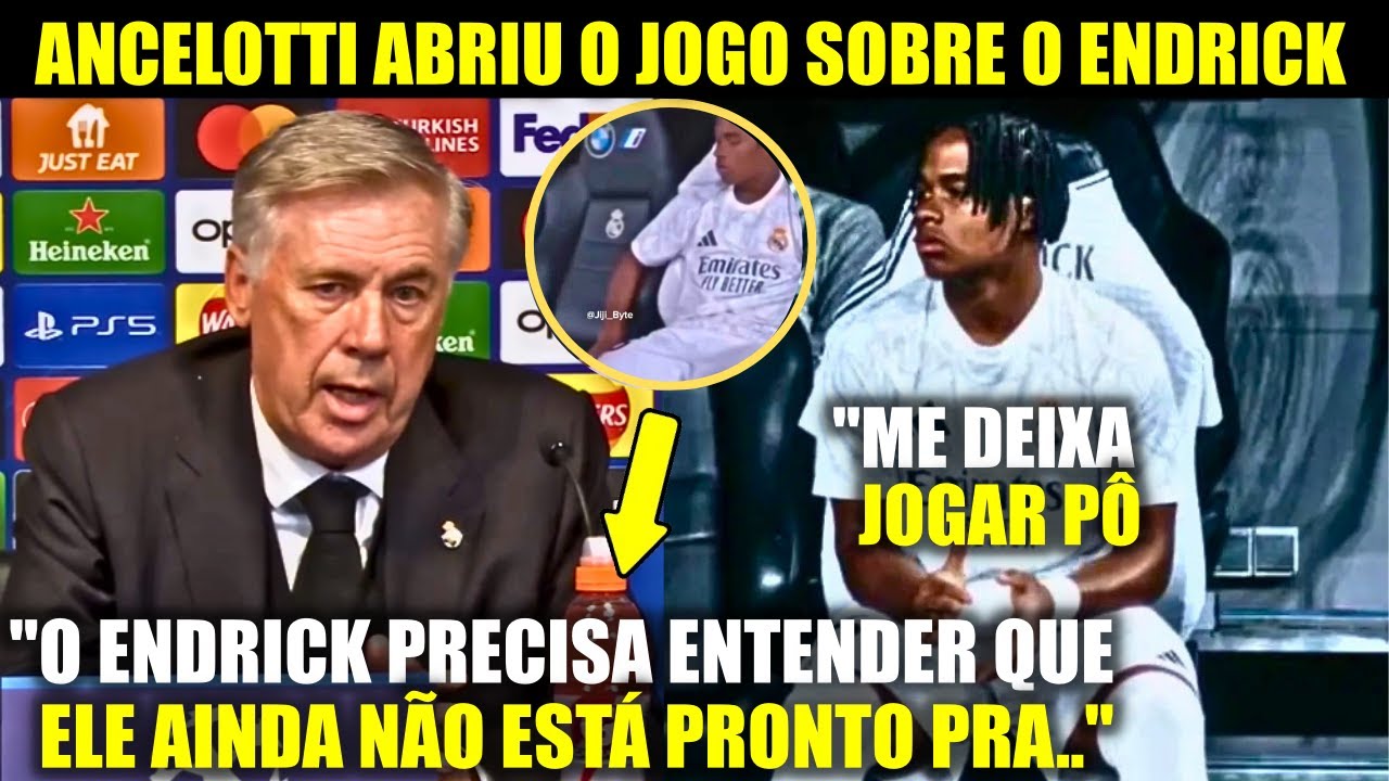 🚨 EITA! OLHA A POLÊMICA ATITUDE DO ANCELOTTI SOBRE O ENDRICK QUE IRRITOU A TODOS!