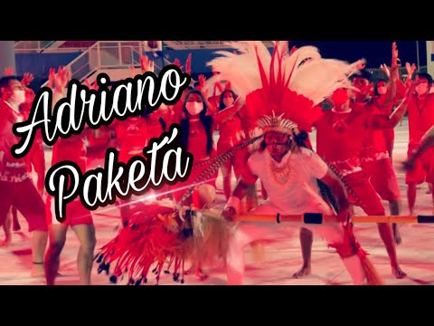 Adriano Paketá no ensaio técnico 2021.