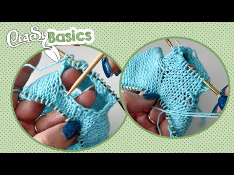 Ärmelmaschen bei Top Down Pullovern abteilen und aufnehmen