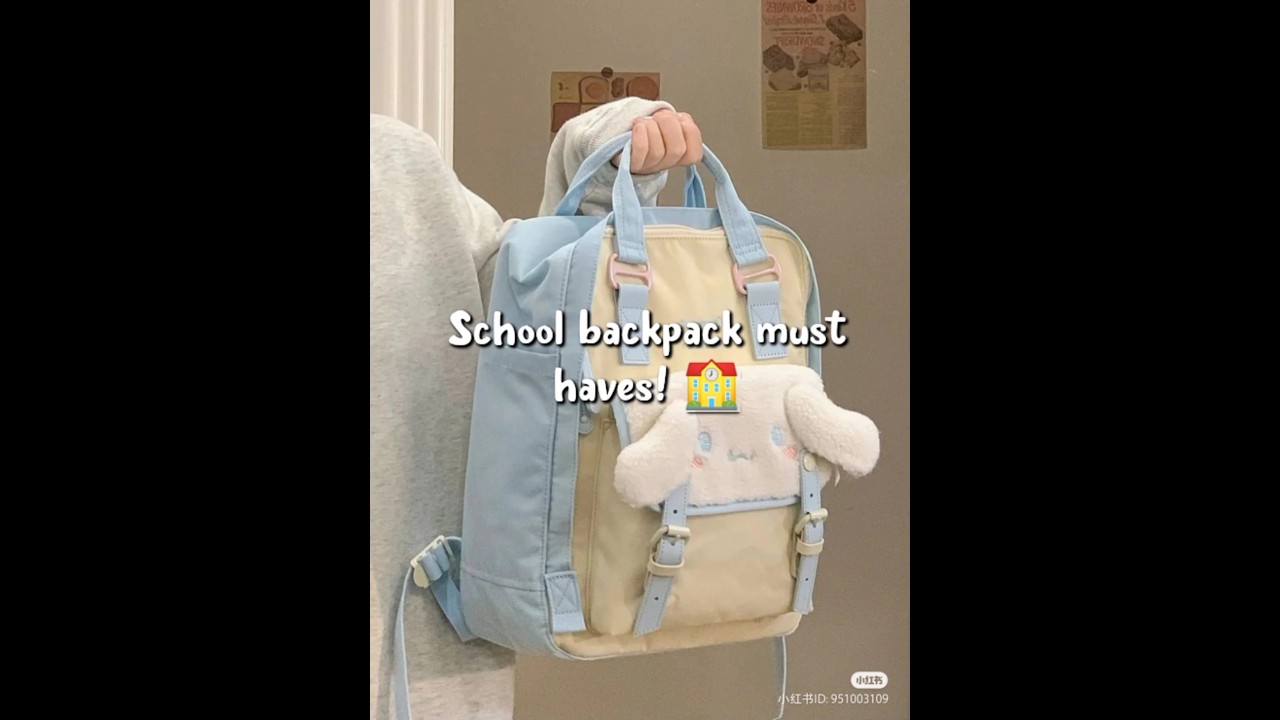 school backpack essentials: back pack most have  🗒️📖🏫 #shortsfeed