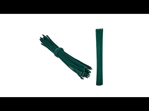Grüne Pflanzstäbe 30 cm im 50er Set Grün - Bambus - Metall - 1 x 30 x 1 cm