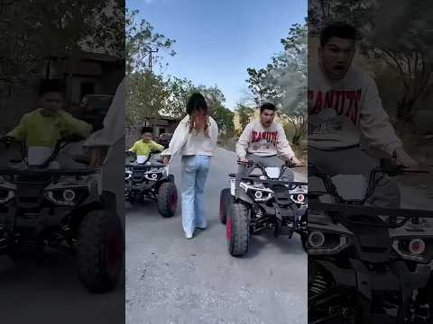 Little biker boy kidnapped the girl 😂❤️👻#shorst