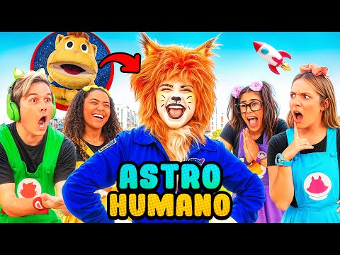 GATO GALACTICO em ASTRO VIROU HUMANO + Música 🎵 Eu Sou o Astro 🎵