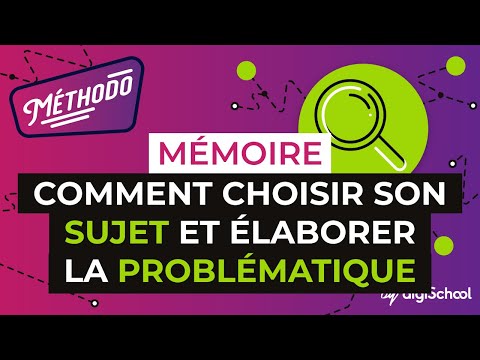 comment poser la problématique d'un mémoire