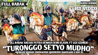 Download lagu Turonggo Setyo Mudho Full Babak 4 Putra Ft GGS Gedruk Jathilan Kresan Jerukagung Srumbung Magelang mp3