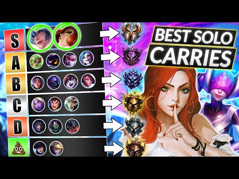 ULTIMATE Champions TIER LIST to RANK UP FAST on ANY ROLE - LoL Season 12 Guide
