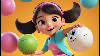 Playful Puppy Fetch the Ball | Fun Kids Song | Silly Puppy Adventure Rhyme