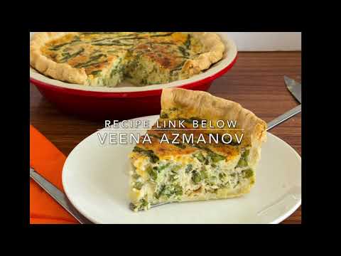 Leek Asparagus Quiche - Homemade Quiche Recipe