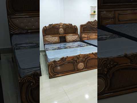 Best Selling & Trending Segun wood Bed. All Assam Delivery. ☎️ 9435386963 #furniture #bed #assam