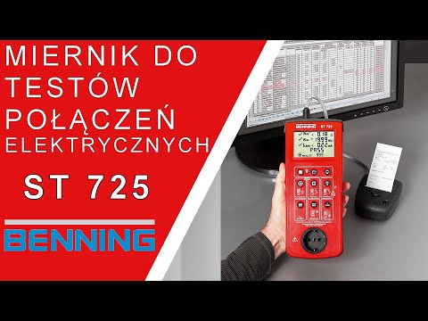 BENNING ST 725 miernik do testów urządzeń elektrycznych 050316