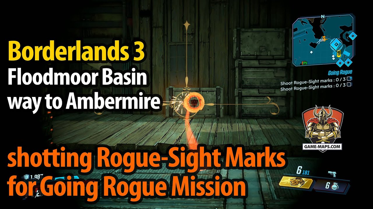 Video Floodmoor Basin - way to Ambermire - shotting Rogue-Sight Marks for Going Rogue