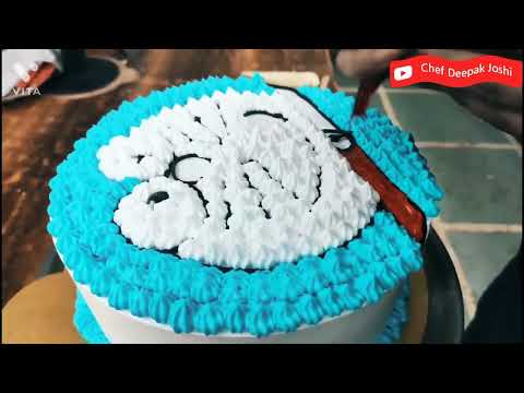 Doremon CAKE PREPARED By Chef Deepak Joshi