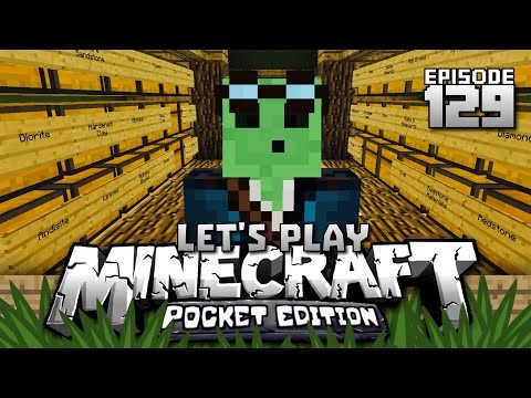 Let's Play Minecraft PE - Ep.129 : Storage Room Project!