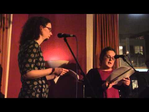 Camarade poetry at Interrobang bookfair - Zelda Chappel & Holly Corfield Carr