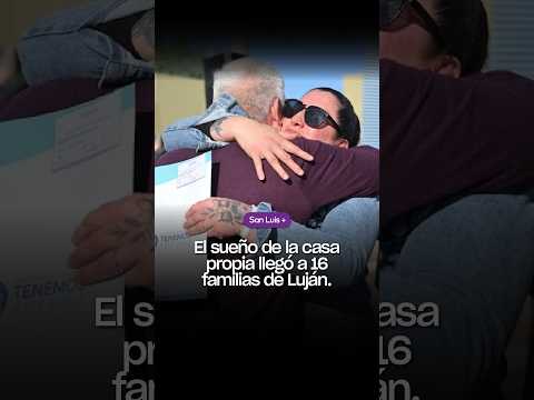 El sueño de la casa propia llegó a 16 familias de Luján
