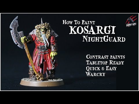 HOW TO PAINT KOSARGI NIGHTGUARD SOULBLIGHT GRAVELORDS - Warhammer Warcry Age Of Sigmar Cursed City
