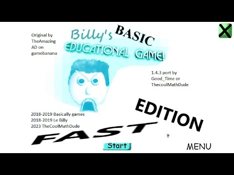 Billy's FAST basic game 1.4.3 port Baldi's Basics Mod