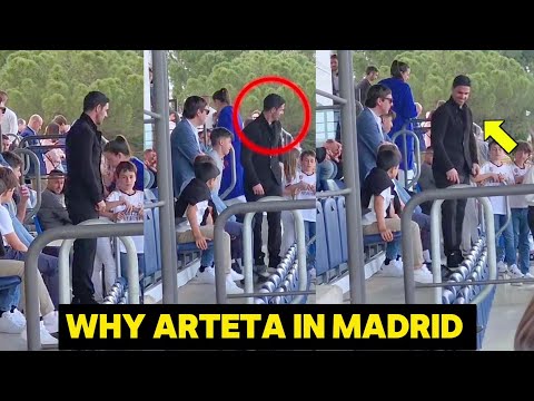 Mikel Arteta Makes Surprise Appearance at Real Madrid U18s vs. Atletico Madrid U18s Derby Match!🔥