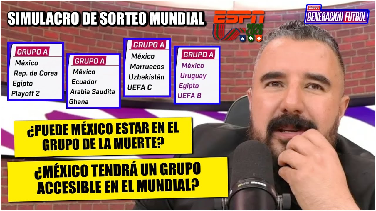 En SIMULACIONES del SORTEO MUNDIALISTA, colocaron a MÉXICO en grupos accesibles | Generación F