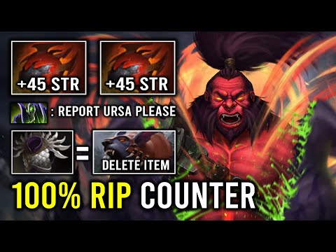 How to Make Hard Counter Delete His Items with 1 Shot Chop Down +120 HP Regen Max STR Axe Dota 2