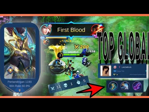 Zilong Top Global  by LAZARUS ‼️Tutorial Win Rate 60.9% Match 1190