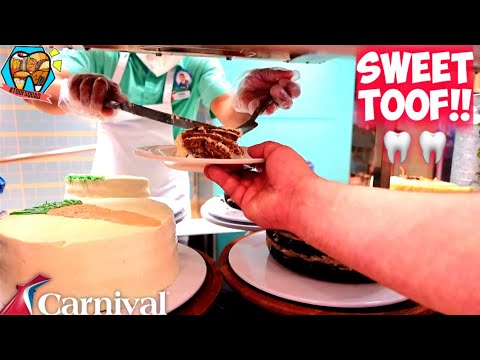 LIDO Marketplace Desserts and Cakes on The Carnival RADIANCE || Carnival Cruise Desserts