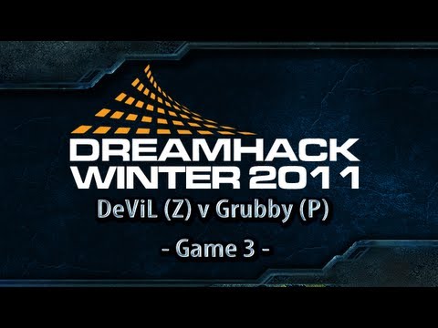 Dreamhack Winter 2011 Day 1 - G3 - DeViL (Z) v Grubby (P)