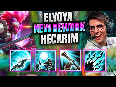ELYOYA TRIES NEW REWORK HECARIM JUNGLE! - MAD Elyoya Plays Hecarim Jungle vs Nidalee! | Season 2022
