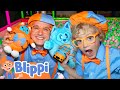 Blippi And Jude S Big Bus Adventure To The Ball Pit Blippi Educational Videos For Kids