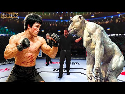 TRUE Bruce Lee vs. Smart Monkey Fighter | EA Sports UFC 5