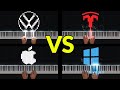 Company Logos Played On Piano