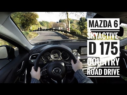 Mazda 6 Skyactive-D 175 (2017) - POV Country Road Drive