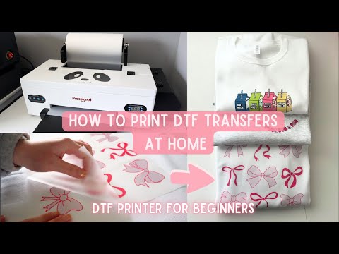 How To Print DTF Transfers At Home | DTF Printer For Beginners, Procolored L1800 DTF Printer