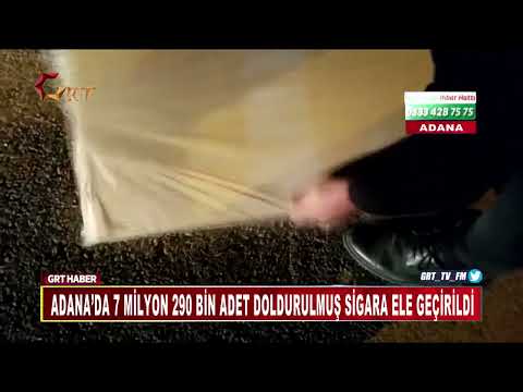 Adana’da 7 Milyon 290 Bin Adet Doldurulmuş Sigara Ele Geçirildi