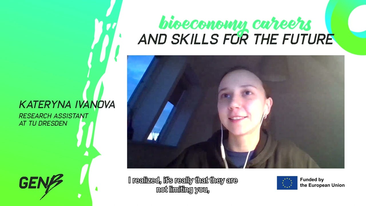 Youtube Thumbnail - Bioeconomy job profiles: meet Kateryna Ivanova