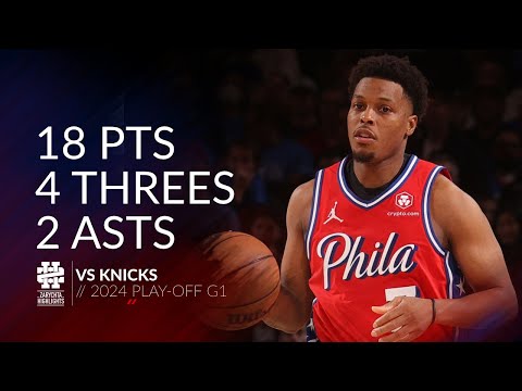 Kyle Lowry 18 pts 4 threes 2 asts vs Knicks 2024 PO G1