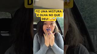 FIZ UMA MISTURA E OLHA NO QUE DEU! 😳😱 #provando #ovo #doces #dhort