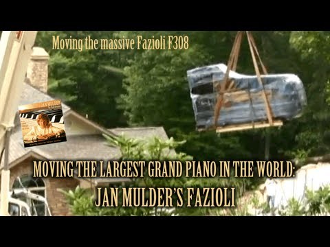 Ian Mulder - Moving his Fazioli 308 Concert Grand Piano