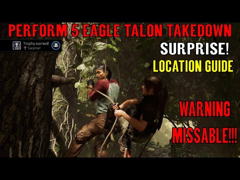 Shadow of the Tomb Raider 🏹 Surprise! 🏹 (Perform 5 Eagle's Talon Takedown) MISSABLE!!! Video
