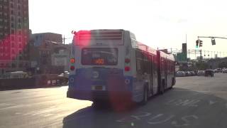 preview picture of video 'MTA New York City Bus: NovaBus LFSA #5979 M60 +SBS+ @ Hoyt Avenue North & 31st Street!'