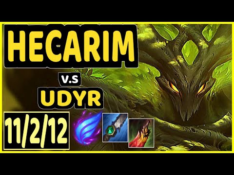 KADIR (HECARIM) vs UDYR - 11/2/12 KDA JUNGLE GAMEPLAY - EUW Ranked GRANDMASTER