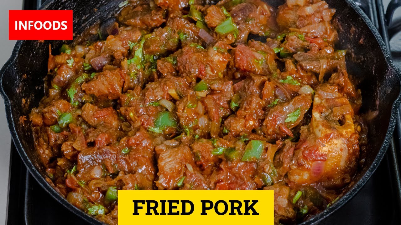 Fried Pork Recipe | How to Make Fried Pork | Dry Fried Pork Recipe | Pork Recipes | Infoods